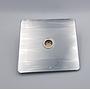 Ultimate Screwless Flat Plate TVFM Socket Coaxial WhiteChrome