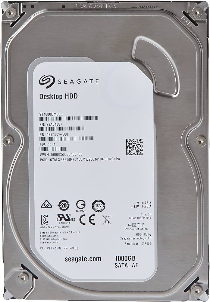 Seagate Hard Disk ST1000DM003 SATA 1TB HDD Used