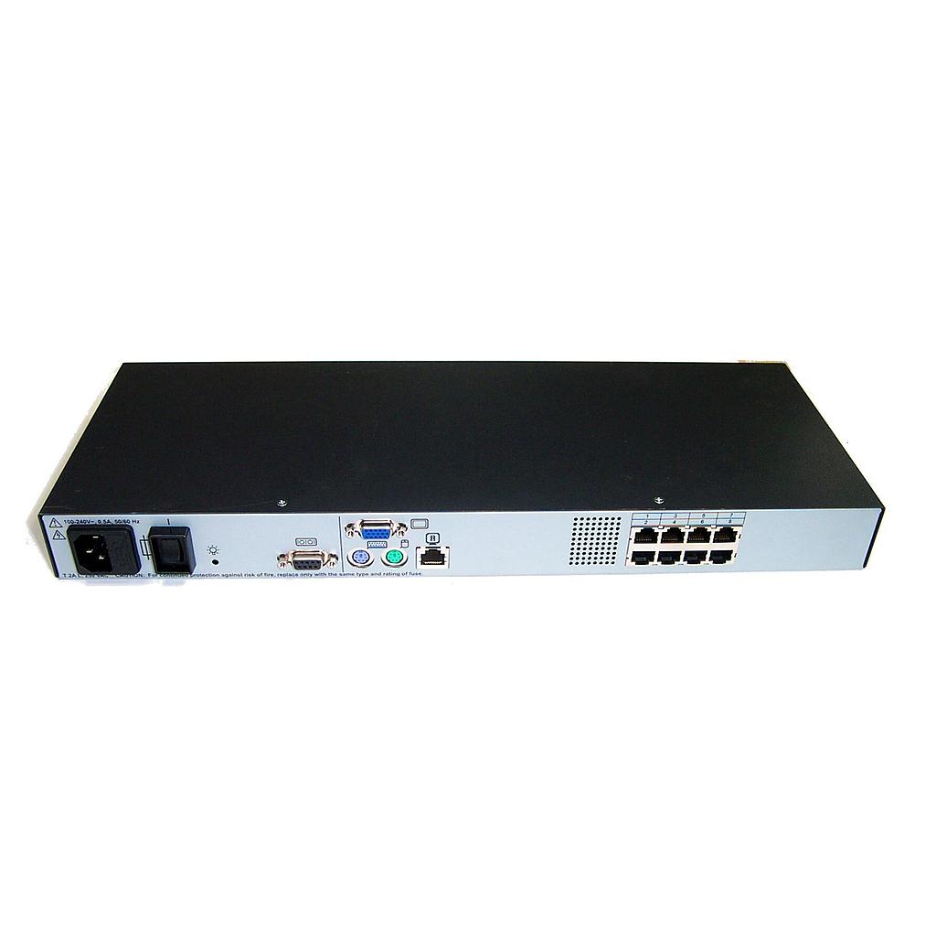 HP 8 Port 0x2x8 KVM Server Console Switch 396630 001 Used A