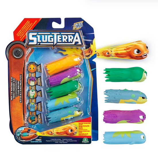 Slugterra Blister pack of 5 Slugterra slugs