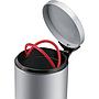 Hailo  S 4L Bathroom Bin Silver