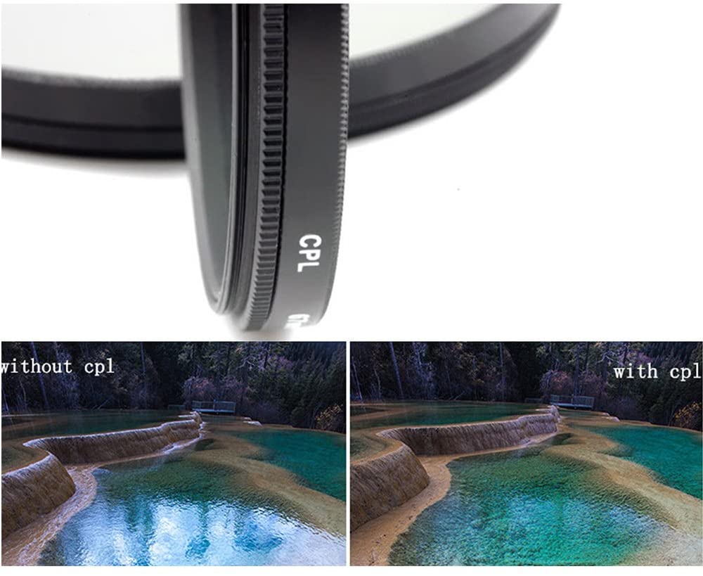 BPS 52 mm Protector UV- CPL Filter- FLD Filters- Lens Hood for Lens + Carry bag set