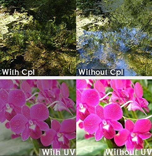 BPS 52 mm Protector UV- CPL Filter- FLD Filters- Lens Hood for Lens + Carry bag set