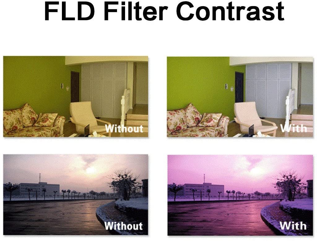 BPS 52 mm Protector UV- CPL Filter- FLD Filters- Lens Hood for Lens + Carry bag set