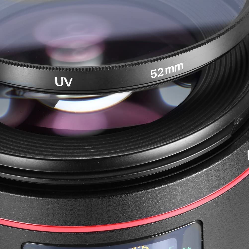 BPS 52 mm Protector UV- CPL Filter- FLD Filters- Lens Hood for Lens + Carry bag set