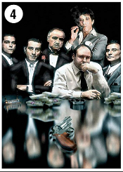 The Godfather And The Gang Poster 70 by 50 Cm