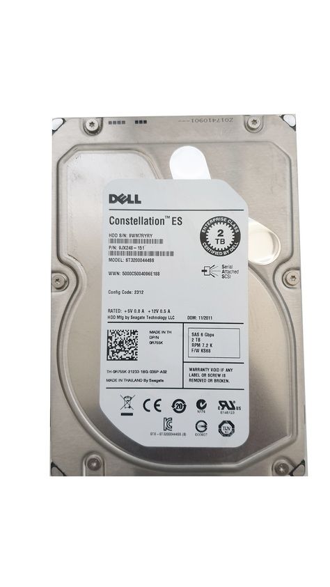 Dell Hard Disk 2 Tb SAS 3.5 ST32000444SS Used