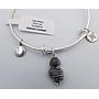 Urban Leaves Owl Silver Bangle ULNA001VS Hand Bracelet Brass